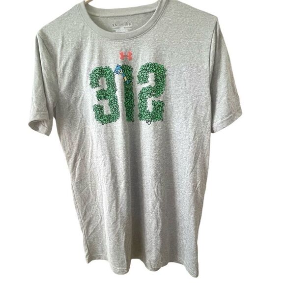 Under Armour boys  NWT grey 312 graphic short sleeved shirt - Picture 1 of 11